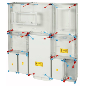   Hensel HB333KF-U1 fogyasztásmérő szekrény, 1 vagy 3 fázisú általános és vezérelt és H-tarifás méréshez, földkábeles csatlakozás