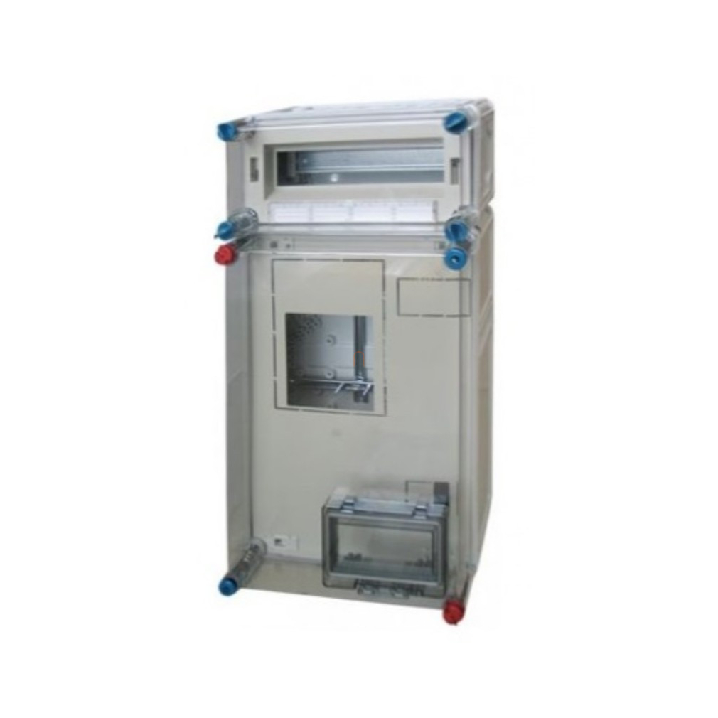 Hensel BASIC HB3012 fogyasztásmérő szekrény, 1 vagy 3 fázisú mérő számára, 12 modulos kismegszakító szekrény 300x600x185mm