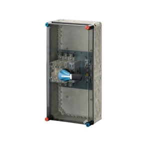   Hensel Mi-7419 NH késes szakaszolható biztosító szekrény NH00 biztosítós terheléskapcsoló 160A, 3 pólusú +PE+N, 70mm2 vagy MiVS160 300x600x220 mm