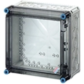   Hensel Mi-0220 fedél, átlátszó, teljes felületen nyitható, 300x300mm szekrényekhez