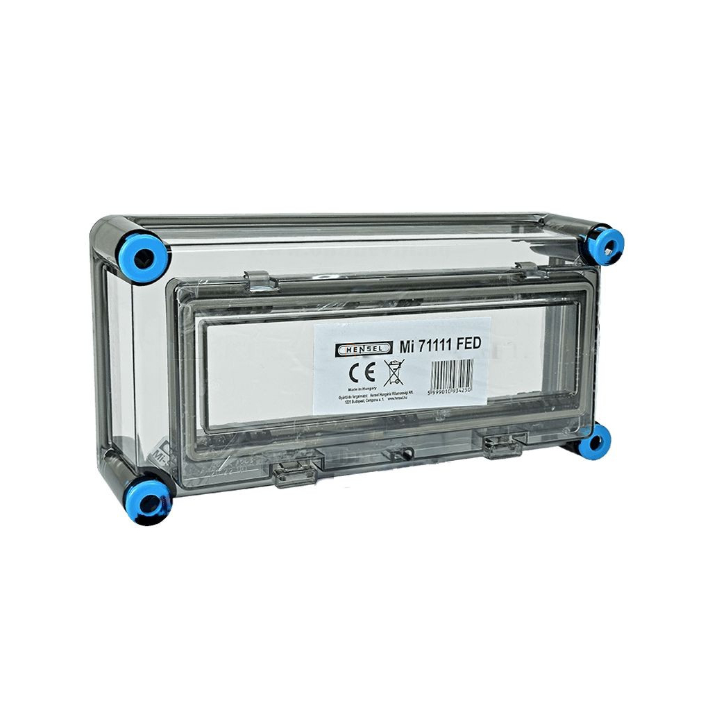 Hensel Mi-1111 FED fedél, átlátszó, 1db MiKL12 csapófedéllel, 150x300mm szekrényekhez