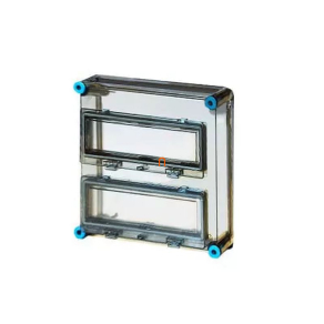   Hensel Mi-1222 fedél, átlátszó, 2db MiKL12 csapófedéllel, 300x300mm szekrényekhez