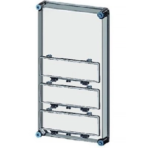   Hensel Mi 1443 fedél, átlátszó, 3db MiKL12 csapófedéllel, 300x600mm szekrényekhez