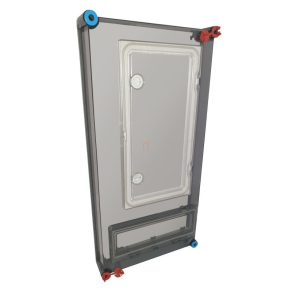   Hensel MI-2433 fedél, átlátszó, 1db MiKL12 és 1db NZKL54 csapófedelekkel, 300x600mm szekrényekhez