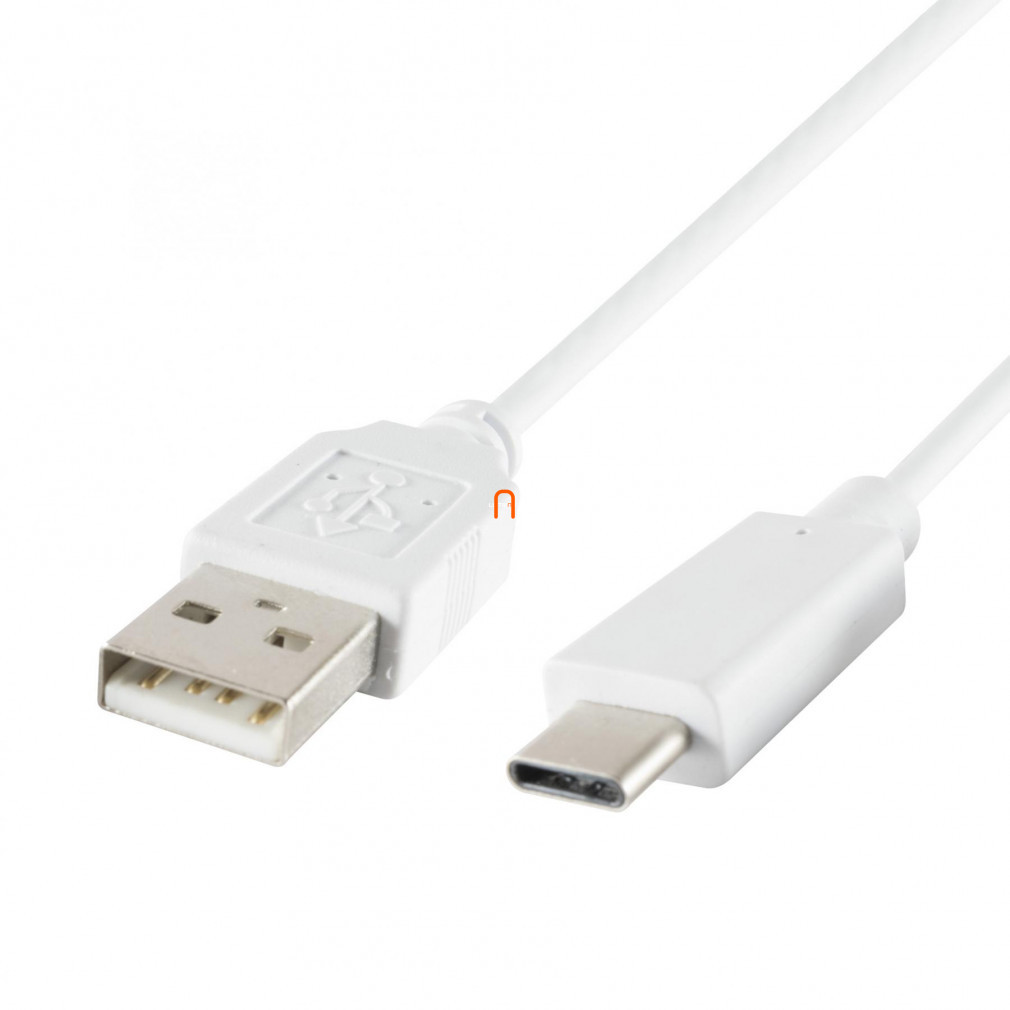 USB-C töltőkábel, 1m, fehér