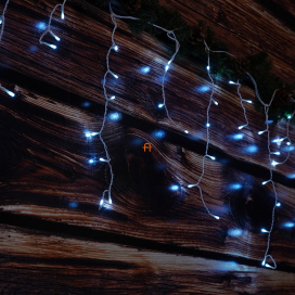   Kültéri/beltéri jégcsap fényfüggöny, hidegfehér, 600 LED