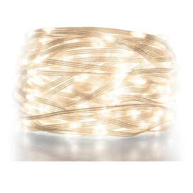 Kültéri DOT LED-es fényfüzér, melegfehér, 8+12 program