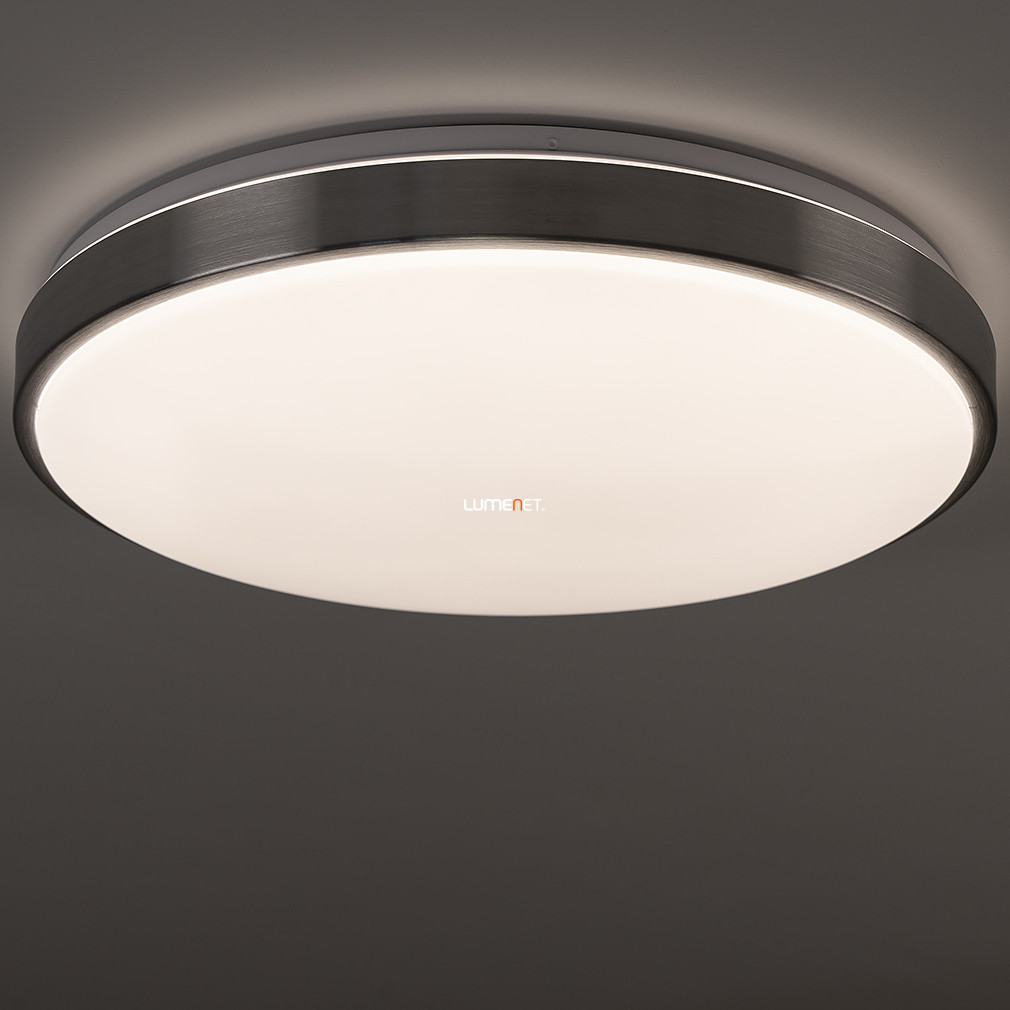 Távirányítós mennyezeti LED lámpa ezüst színű, 47cm (Pandora)