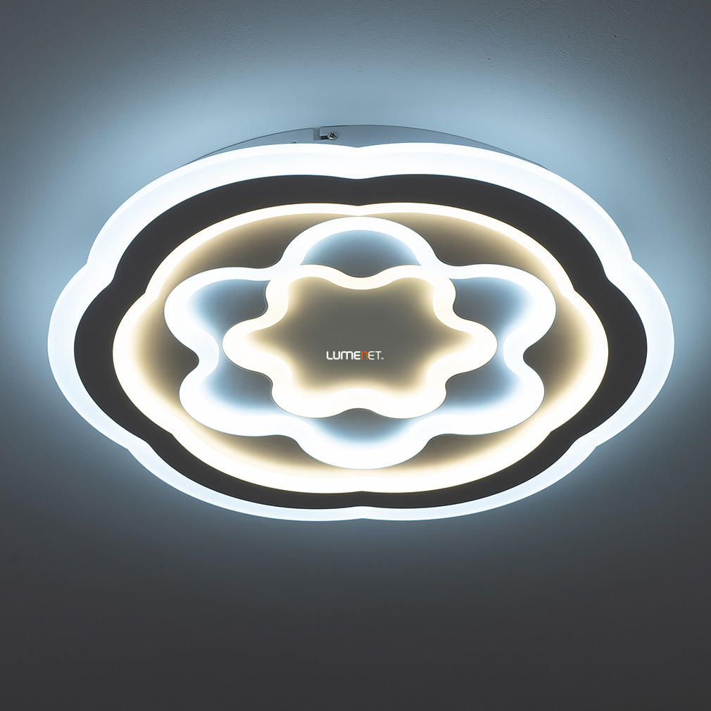 Távirányítós mennyezeti LED lámpa, virág mintás (Rosa)
