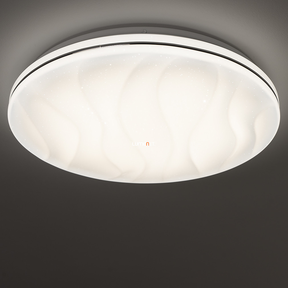 Hullámos felületű mennyezeti LED lámpa 38 cm, melegfehér (Selene)