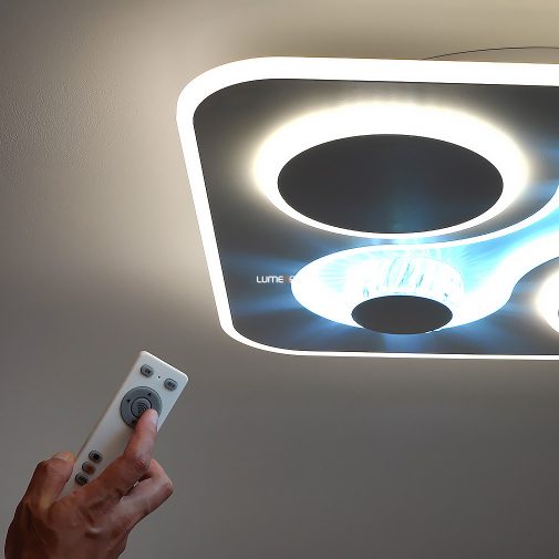 Mennyezeti LED lámpa távirányítóval, hidegfehér/melegfehér, 3D hatású (Philip Design)