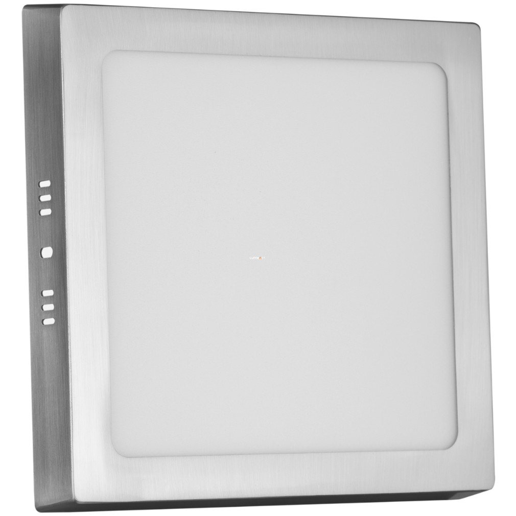 Mini LED panel 18W hidegfehér fényű, szatén nikkel színben, szögletes