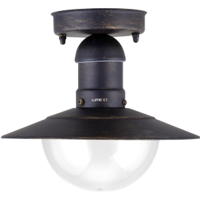   Rusztikus kültéri mennyezeti lámpa, antikolt arany hatású - Imperial Avide AOLCE27-IMP-AG