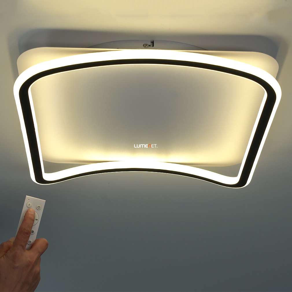 Távirányítós mennyezeti LED lámpa, lefelé hajló kerettel (Cole Design)