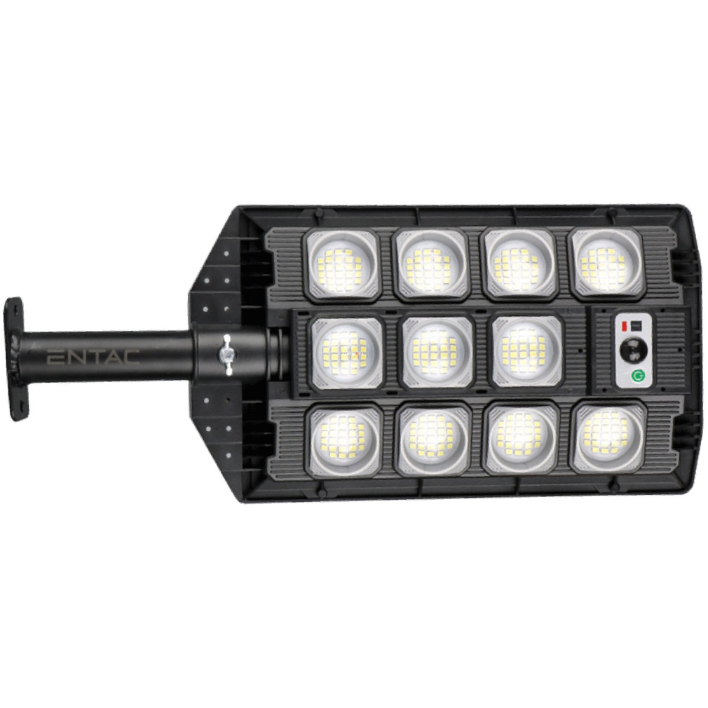 Napelemes utcai LED lámpa távirányítóval, mozgásérzékelős, 1000lm