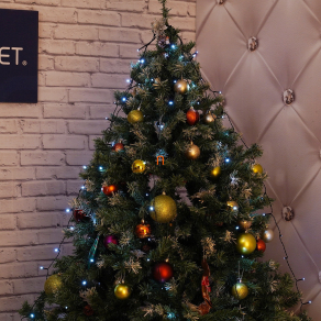   LED karácsonyfa fényfüzér - 1,9 m - 120 LED, hidegfehér - IP44