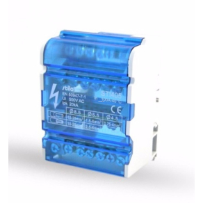   Stilo elosztóblokk 1- 6x4/500V/100A-4 pólus fővezeték sor. - STI405