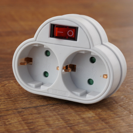 Stilo kapcsolós dupla dugalj - STI423