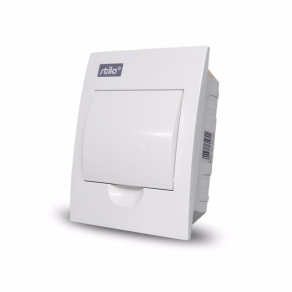   Stilo kiselosztó süllyesztett 1/ 6 teli ajtóval IP30 PE/N sínnel - STI460