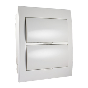   Stilo kiselosztó süllyesztett 2/24 teli ajtóval IP30 PE/N sínnel - STI464