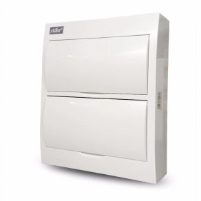   Stilo kiselosztó falonkívüli 2/24 teli ajtóval IP30 PE/N sínnel - STI471