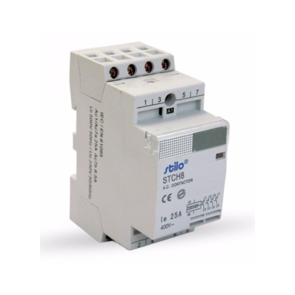 Stilo moduláris kontaktor STCH8 25-40 230VAC, 4 pólus 2 modul