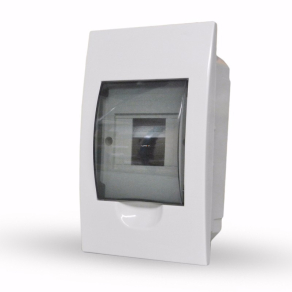   Stilo kiselosztó süllyesztett 1/ 4 átlátszó ajtóval IP30 PE/N sínnel - STI605