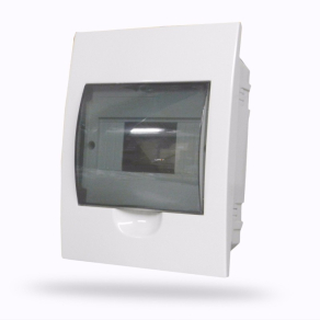   Stilo kiselosztó süllyesztett 1/ 6 átlátszó ajtóval IP30 PE/N sínnel - STI606