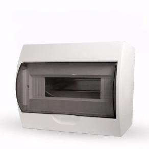   Stilo kiselosztó falonkívüli 1/12 átlátszó ajtóval IP30 PE/N sínnel - STI615