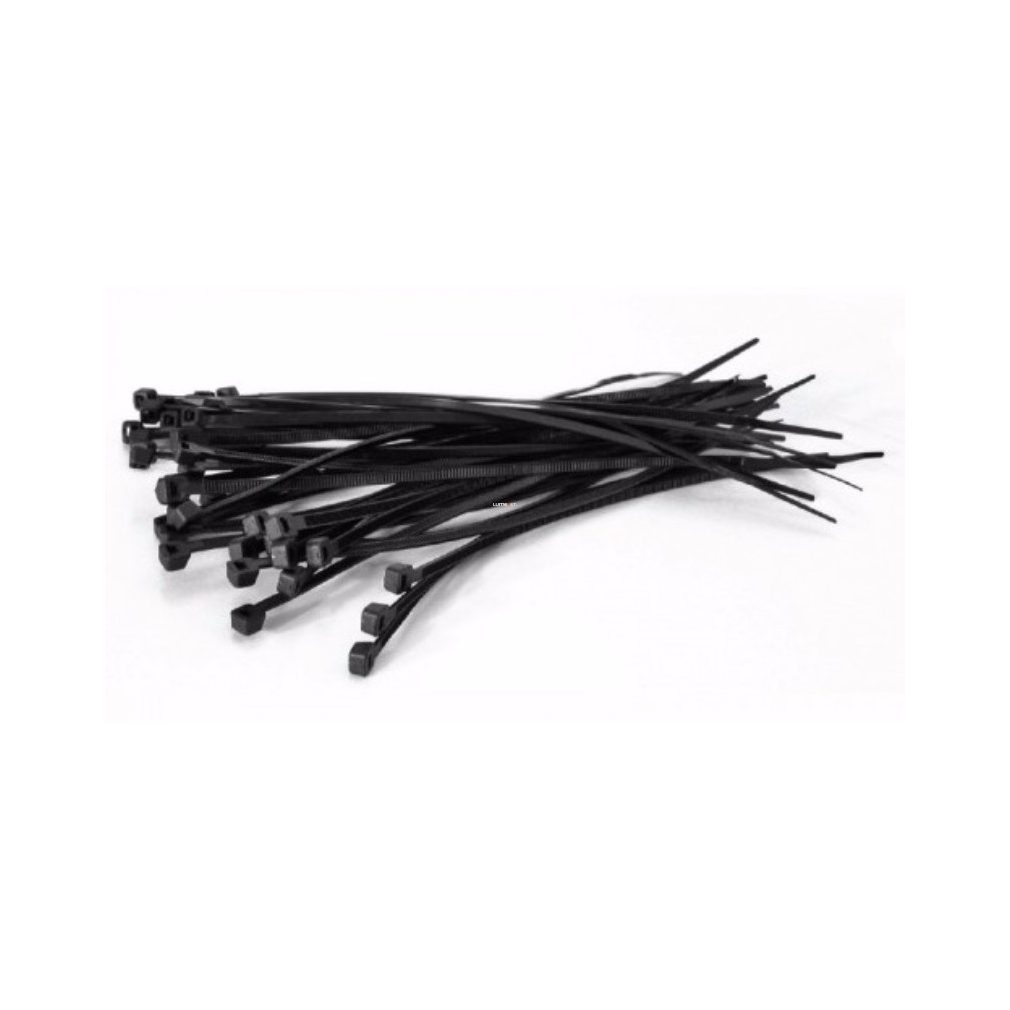 Kábelkötegelő  140x3,5 fekete Stilo STI692
