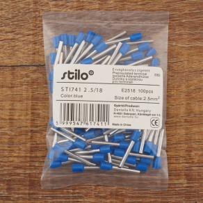 Stilo érvéghüvely szigetelt 2,5/18 kék - STI741
