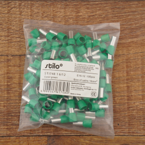 Stilo érvéghüvely szigetelt 16/12 zöld - STI748