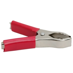   Krokodilcsipesz piros 05179PI 75 mm piros PVC szigeteléssel (30A)