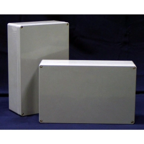   CSP 402512 poliészter doboz, üres 400x250x120mm IP 65 szürke, halogénmentes CSP 10402512