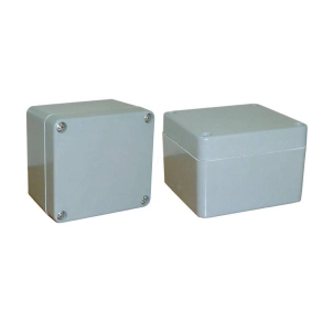   CSP 080806 poliészter doboz, üres 80x80x60mm IP 65 fekete, halogénmentes