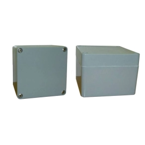   CSP 121209 poliészter doboz, üres 120x120x90mm IP 65 fekete, halogénmentes