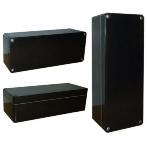   CSP 202512 poliészter doboz, üres 200x250x120mm IP 65 fekete, halogénmentes CSP 11202512