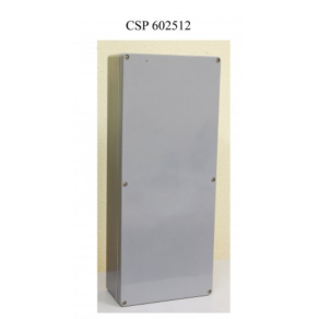   CSP 602512 poliészter doboz, üres 600x250x120mm IP 65 fekete, halogénmentes CSP 11602512