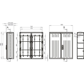 PVT-K 80x88x32 üres szekrény CSP 71000028