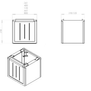 PVT KK 26/25 Kábelfogadó, magasító CSP 71000044
