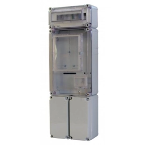   PVT EON 3045 FSK2 – F12ÁK - AM fogyasztásmérő EM ablakkal, kulcsos zárral, kábelfogadó+sorkapocs+kismegszakító, alsó maszkkal, CSPEA 32432205