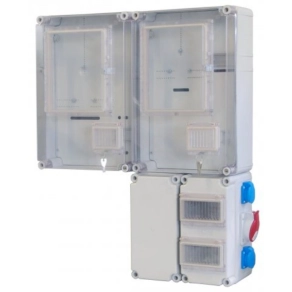   PVT EON 6045 Á-V KF - 3D - AM PVT6045Á-VKF-3D 1/3F nappali + 1F vezérelt, kábelfogadó+elmenő 2x230V, EM ablakkal, kulcsos zárral, alsó maszkkal