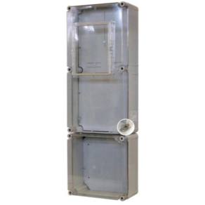   PVT EON 3090 80A - AM PVT3060-3Fm 80A háromfázisú fogyasztásmérő szekrény EM ablakkal, kulcsos zárral, alsó maszkkal, kábelfogadó+elmenő+sorkapocs