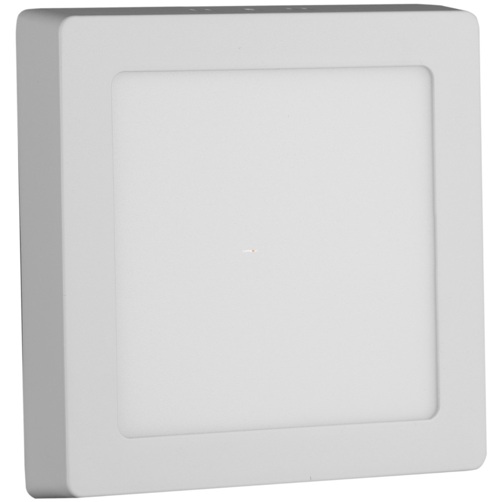 Mini LED panel 12W melegfehér fényű, szögletes, alumínium