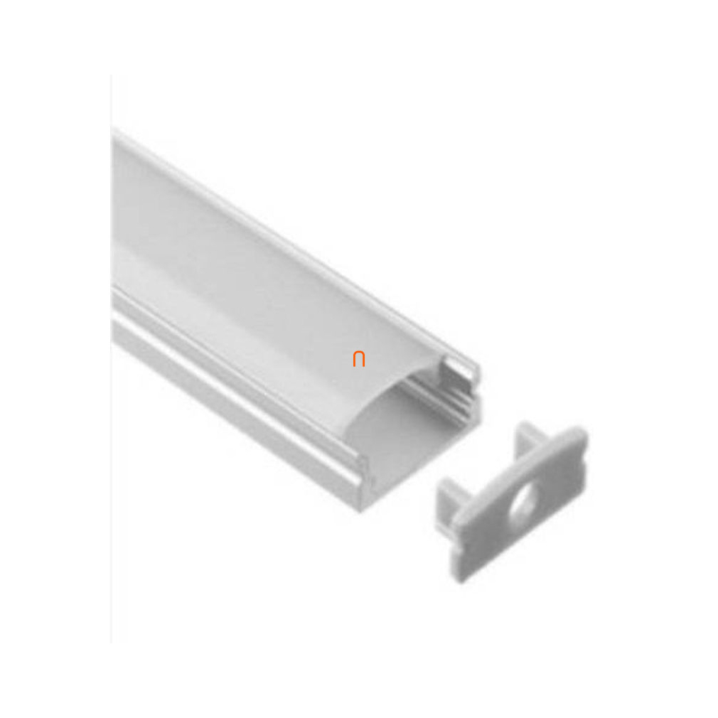 LED szalaghoz alu sín SZETT felületi 12 mm belméret 2m+ matt fedél CLS67612M