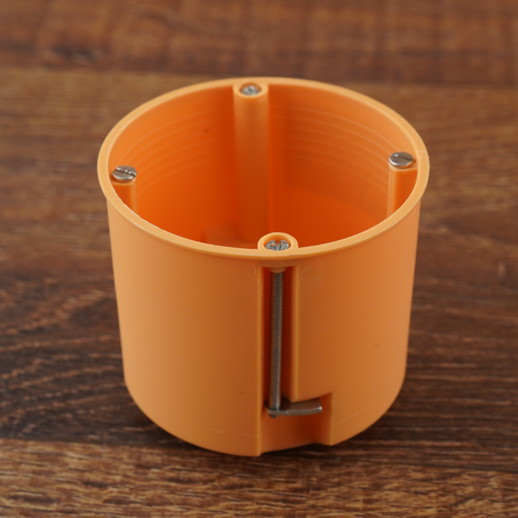 Stilo gipszkarton doboz 1-es, d68mm, 61mm mély, narancssárga