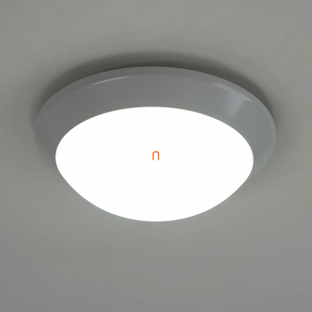 LED lámpatest, kerek, opál, 14W, 1400lm, 4000K, 180fok, IP54, 240V (Nelly)