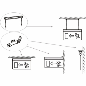 Stilo vészvilágító függesztő szett - STI1080
