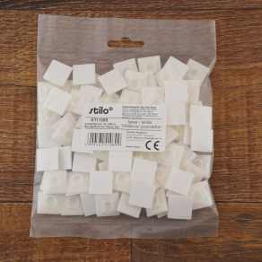   Stilo kábelkötegelő talp 19x19 /4,2 fehér, csavarozható, öntapadós - STI1089