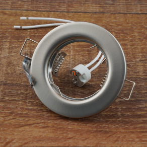   Halogén lámpatest 50W fix.matt króm spot lámpa MR16 - deLux DEL1093